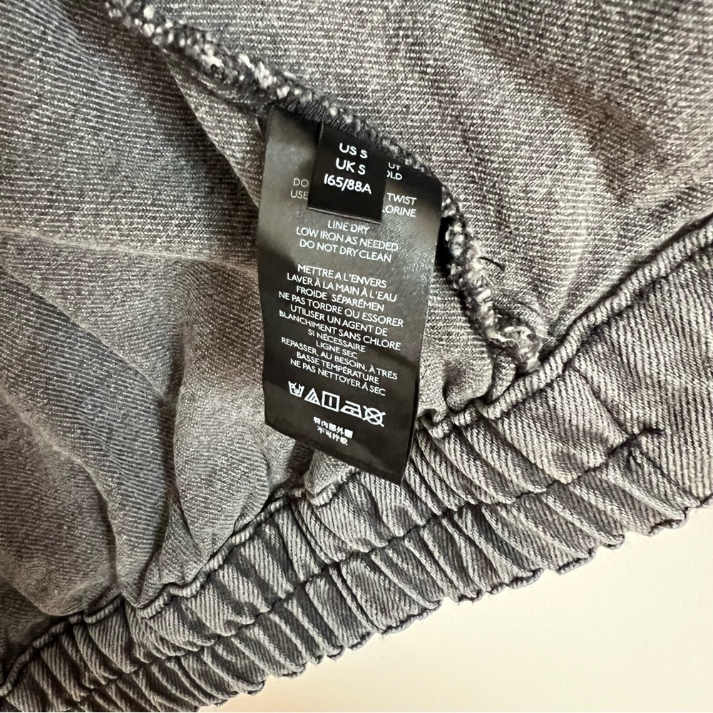 Free People Comet Rhinestone Fringe Bomber Jacket in a black wash - Picture 3 of 6